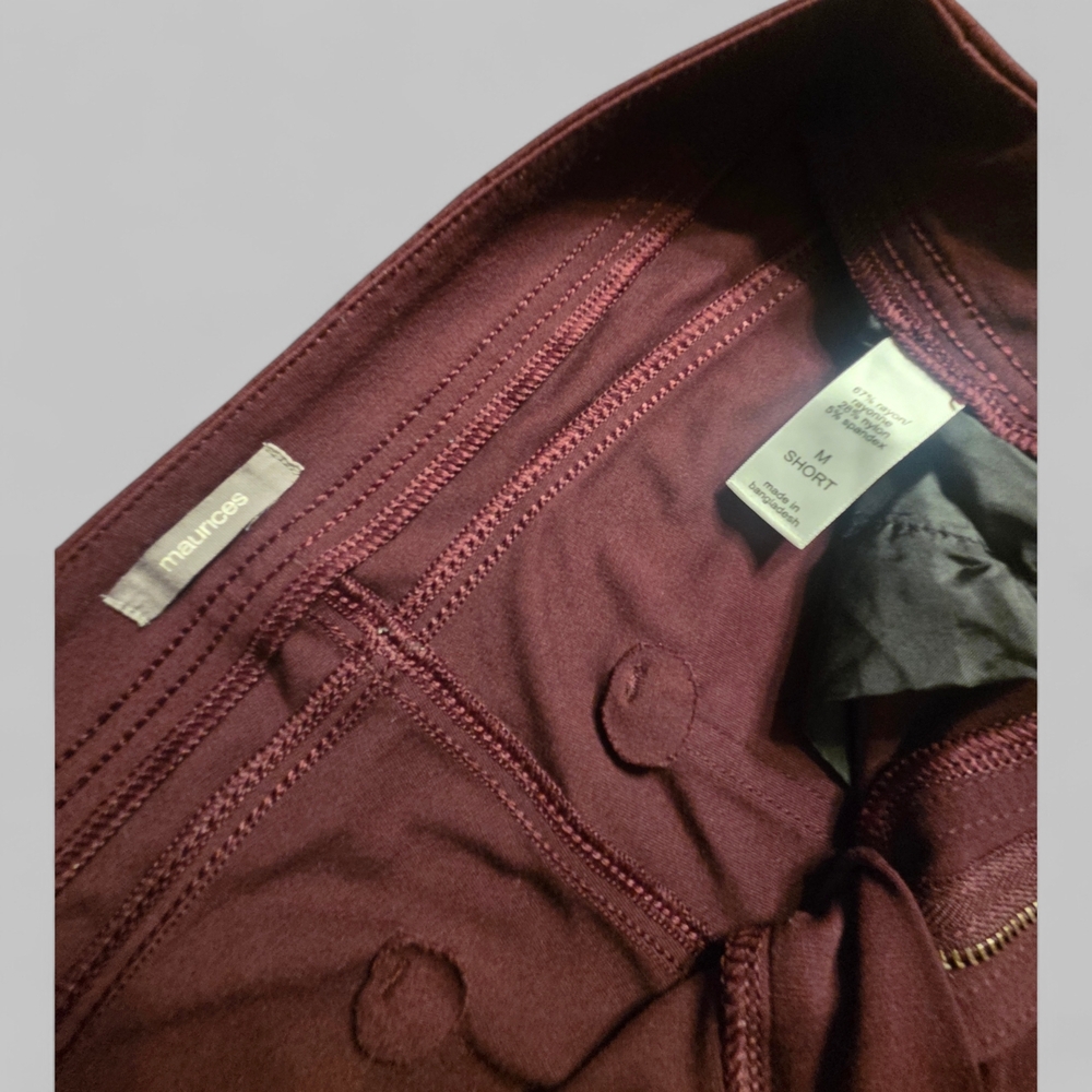 Maurices Burgundy Skinny Pants - Picture 7 of 8